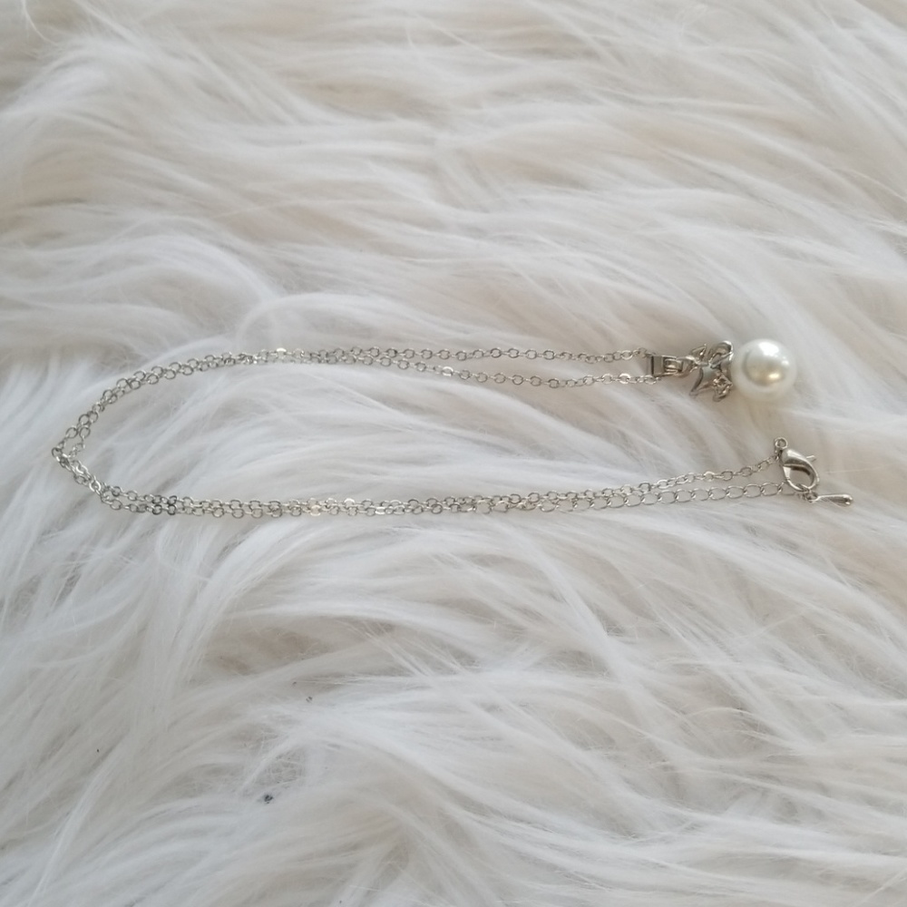 Silver swan pearl necklace - Picture 3 of 3
